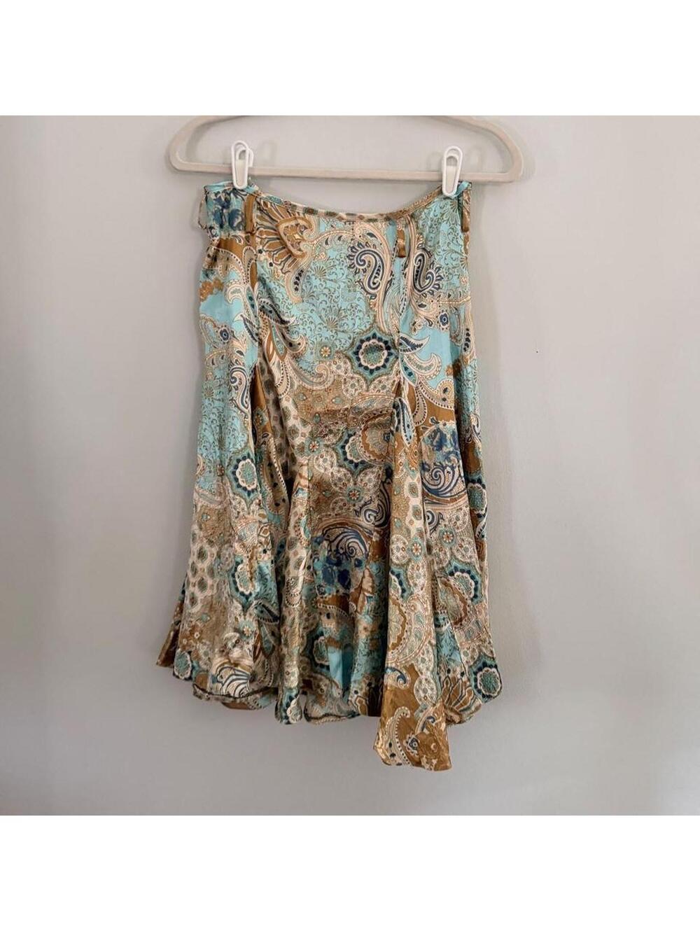 Vintage Seire Per Donna Paisley Print Mini Skirt - Picture 4 of 6